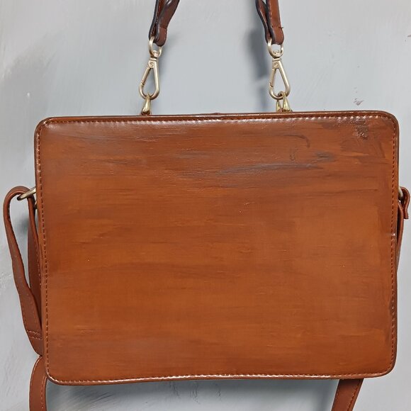 Belle Rose Leather Satchel - Picture 8 of 13